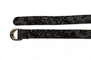 BYBLOS Black Wool Women Belt - Ginchy