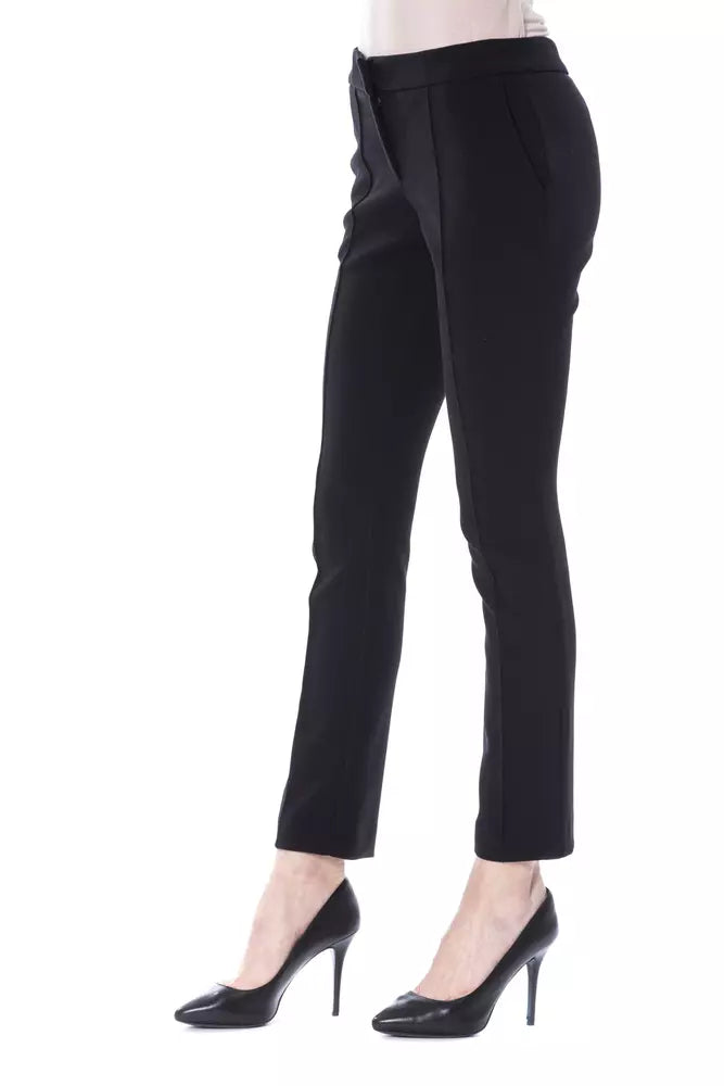 BYBLOS Black Polyester Women Pants - Ginchy