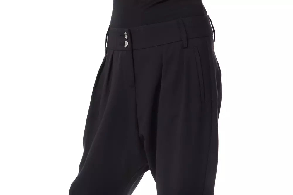 BYBLOS Black Polyester Women Pant - Ginchy