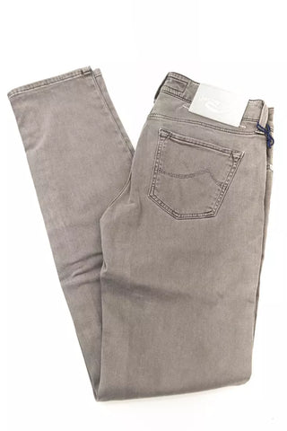 Jacob Cohen Gray Cotton Women Jeans - Ginchy