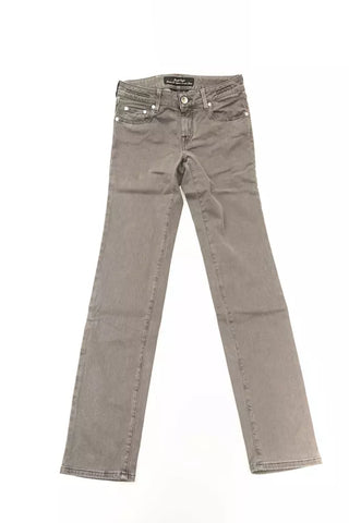 Jacob Cohen Gray Cotton Women Jeans - Ginchy