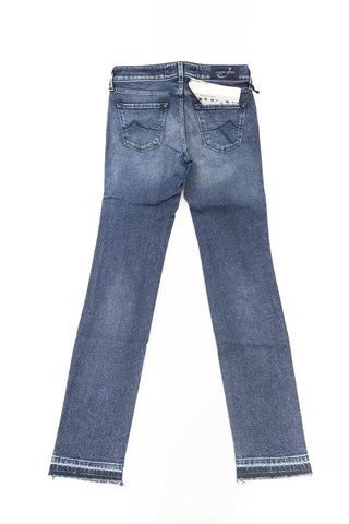 Jacob Cohen Blue Cotton Women Jeans - Ginchy