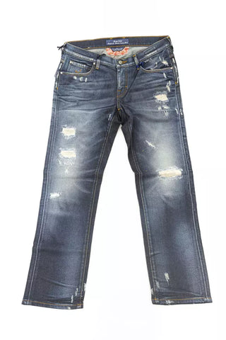 Jacob Cohen Blue Cotton Women's Jeans with Pony Skin Label - Ginchy
