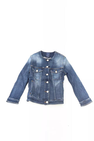 Jacob Cohen Blue Cotton Women Jacket - Ginchy