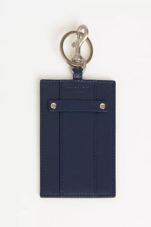 Trussardi Blue Leather Men Badge Holder - Ginchy