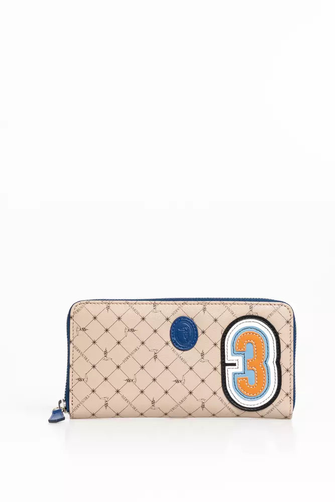 Trussardi Beige Leather Men Wallet - Ginchy