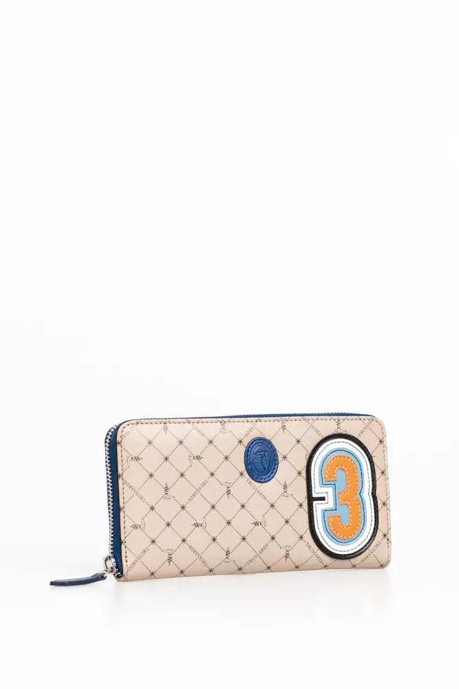 Trussardi Beige Leather Men Wallet - Ginchy