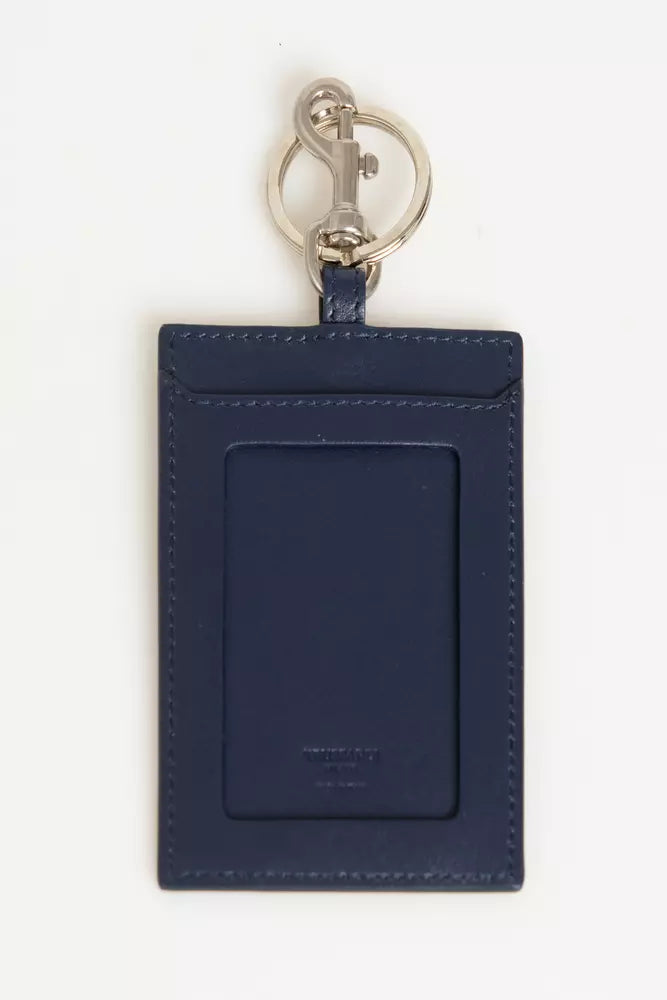 Trussardi Blue Leather Men Badge Holder - Ginchy