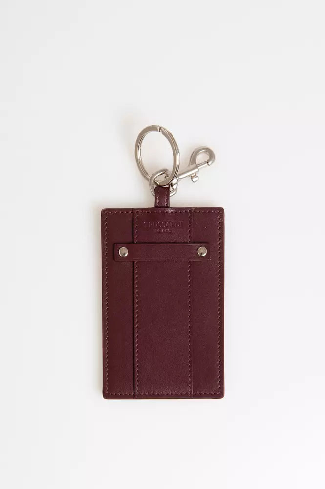 Trussardi Brown Leather Men Badge Holder - Ginchy
