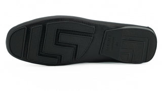 Versace Elegant Black Calf Leather Men's Loafers - Ginchy
