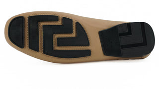 Versace Exquisite Medusa Gold-Tone Leather Loafers - Ginchy