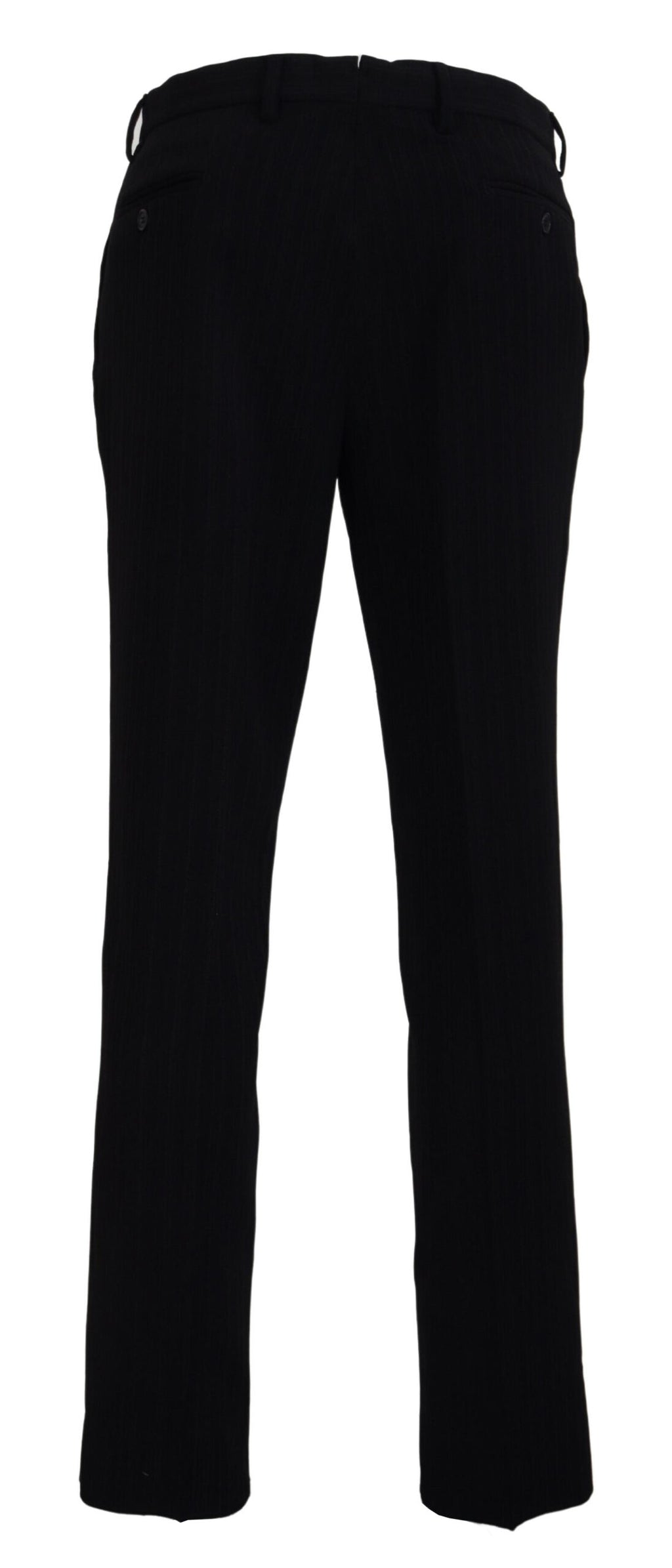 BENCIVENGA Black Cotton Straight Fit Men Formal Pants - Ginchy