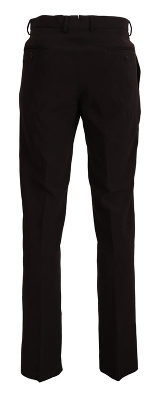 BENCIVENGA Brown Straight Fit Formal Men Pants - Ginchy