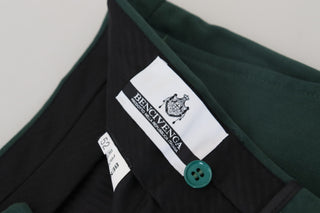 BENCIVENGA Dark Green Cotton Skinny Men Pants - Ginchy