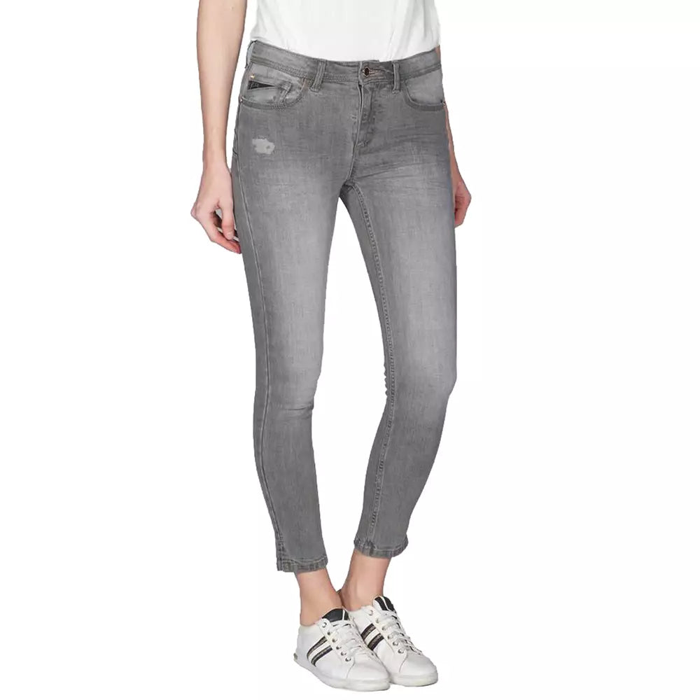 Yes Zee Gray Cotton Women's Jean - Ginchy
