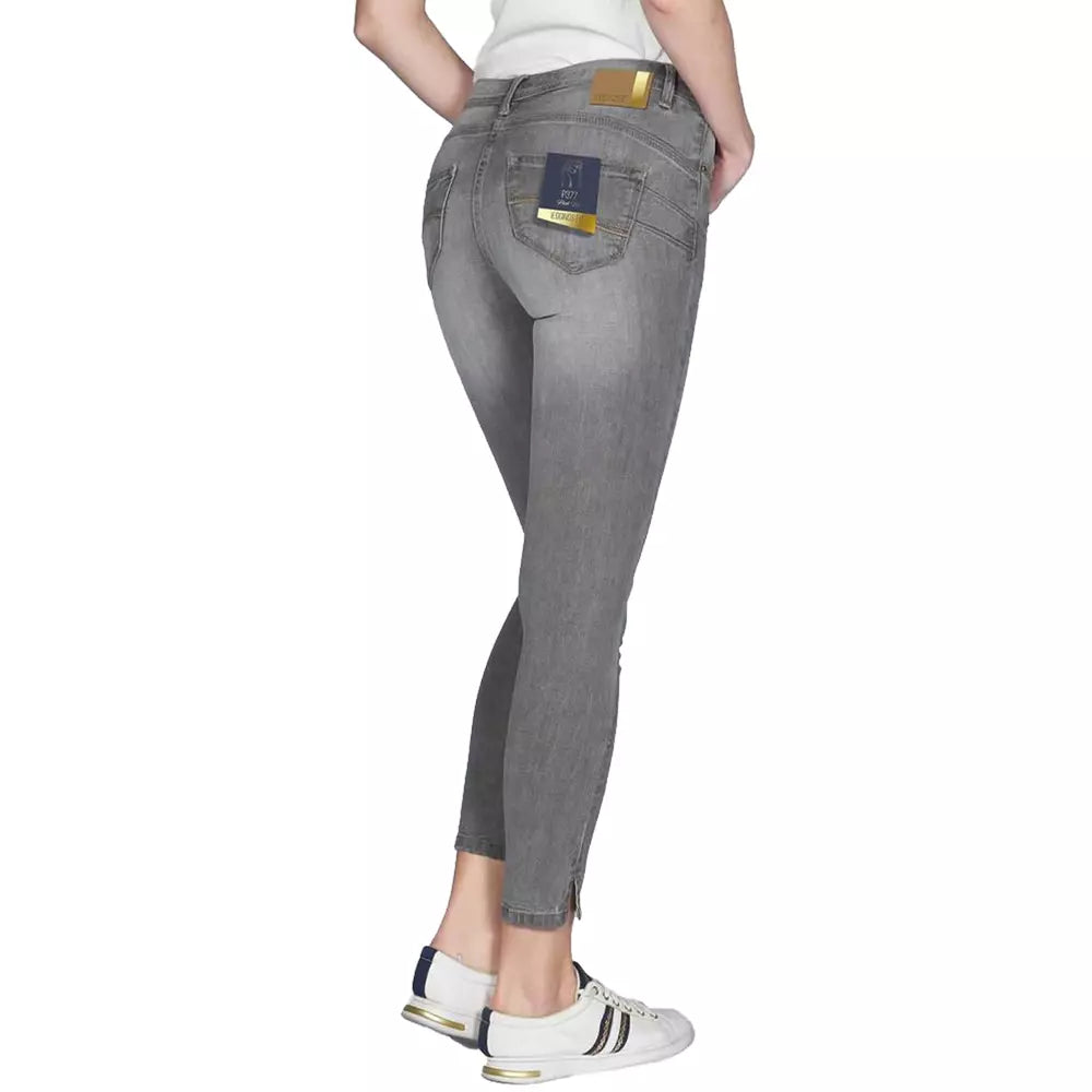 Yes Zee Gray Cotton Women's Jean - Ginchy