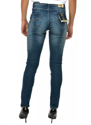 Yes Zee Blue Cotton Women's Skinny Jean - Ginchy