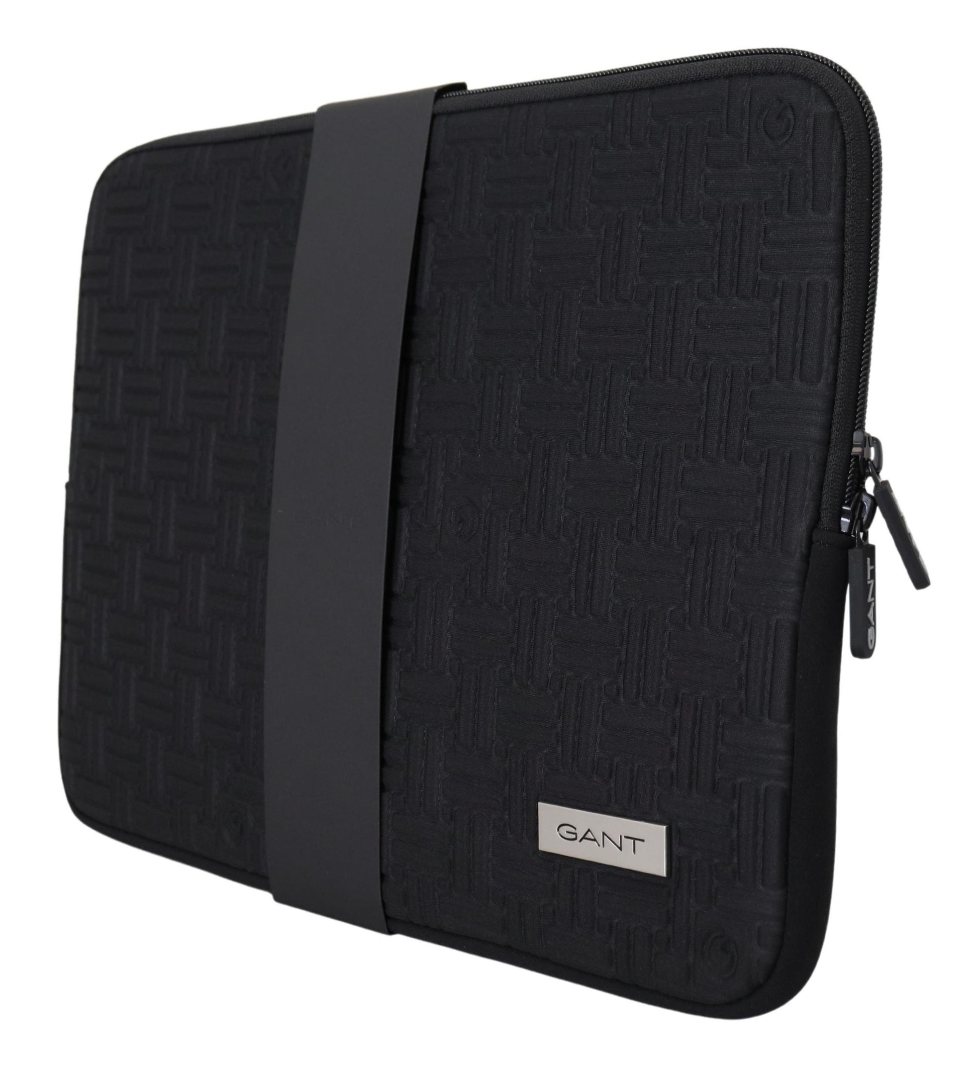 Gant Black Padded Pouch Bag Zipper Cover Sleeve Case - Ginchy