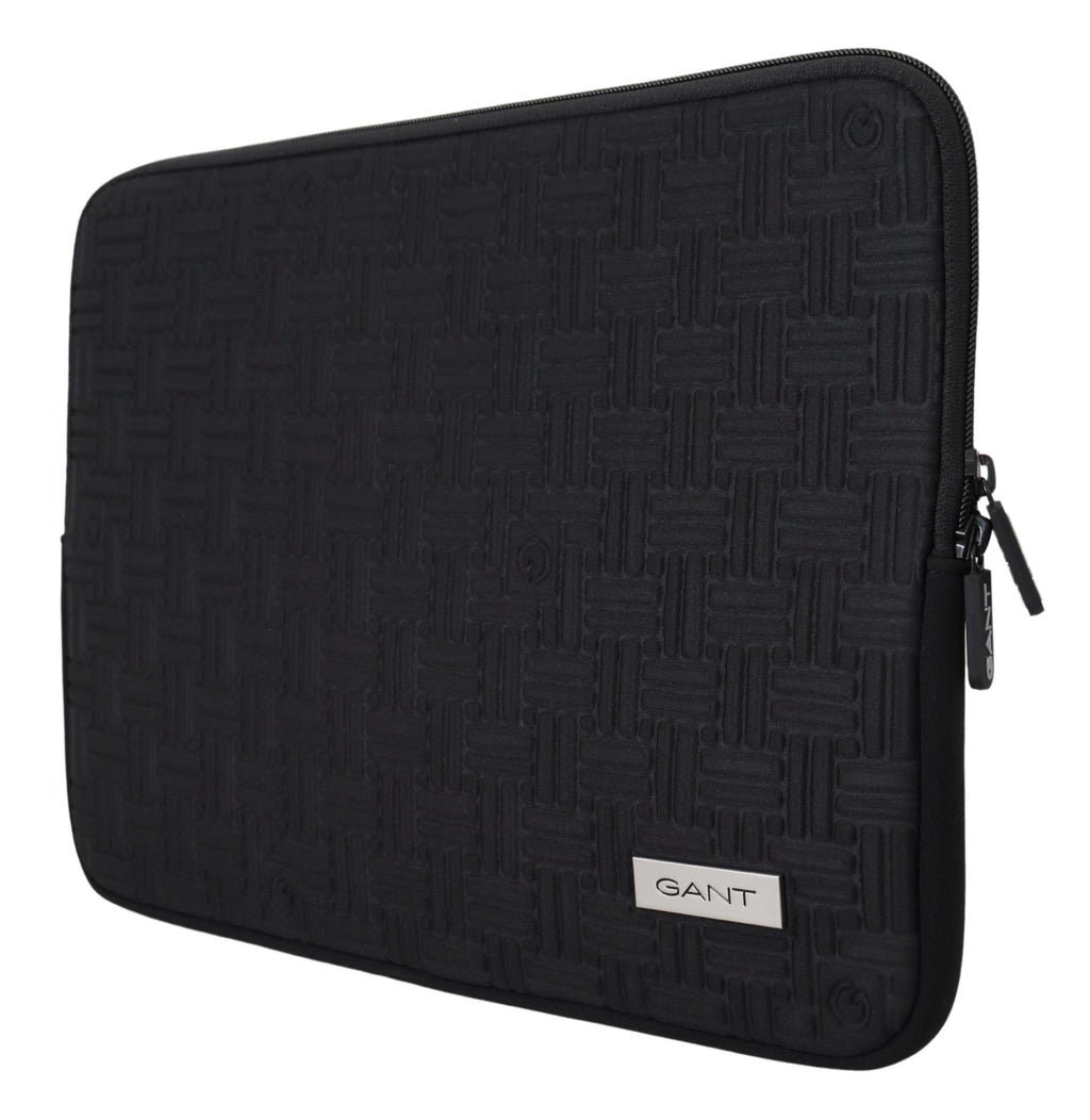 Gant Black Padded Pouch Bag Zipper Cover Sleeve Case - Ginchy