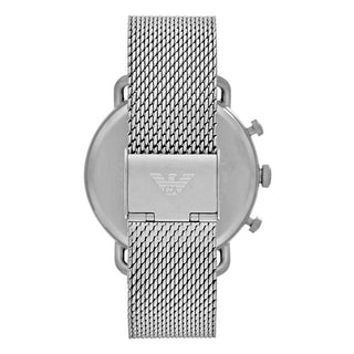 Emporio Armani Sophisticated Silver Steel Chronograph Watch - Ginchy