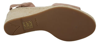 Prada Pink Suede Leather Ankle Strap Sandals - Ginchy