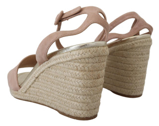 Prada Pink Suede Leather Ankle Strap Sandals - Ginchy