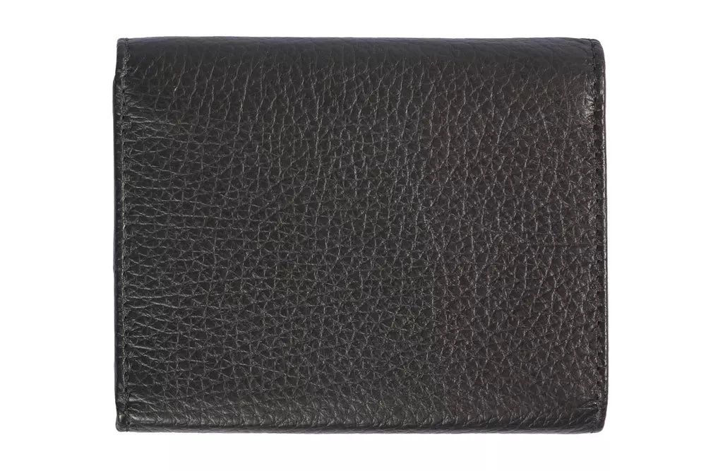 Trussardi Black Leather Women Wallet - Ginchy