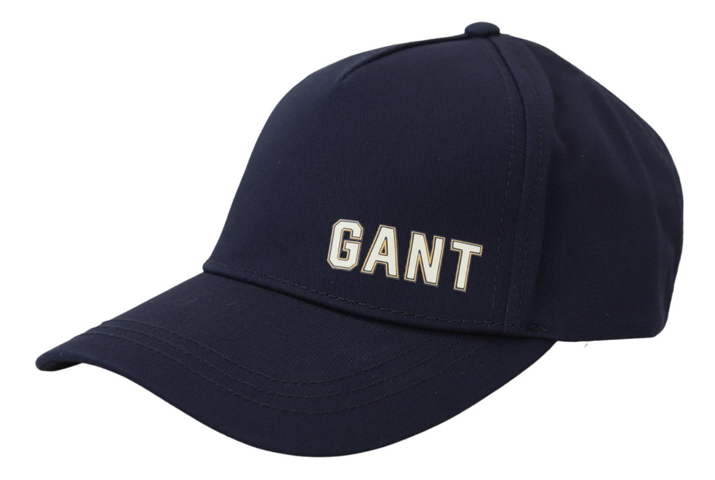 Gant Blue Cotton Logo Print Baseball Cap Casual Hat - Ginchy