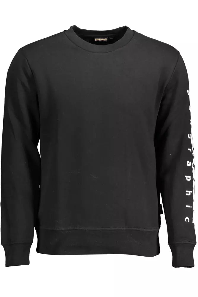 Napapijri Elevate Your Style with a Sleek Black Sweatshirt - Ginchy