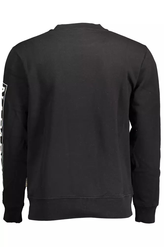Napapijri Elevate Your Style with a Sleek Black Sweatshirt - Ginchy