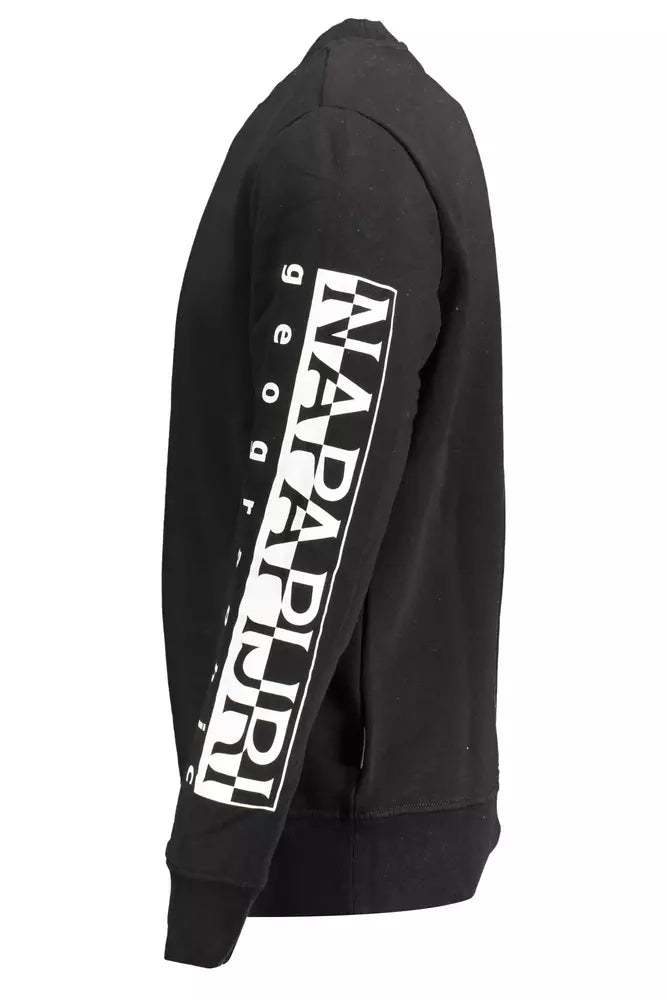 Napapijri Elevate Your Style with a Sleek Black Sweatshirt - Ginchy