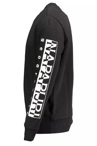 Napapijri Elevate Your Style with a Sleek Black Sweatshirt - Ginchy
