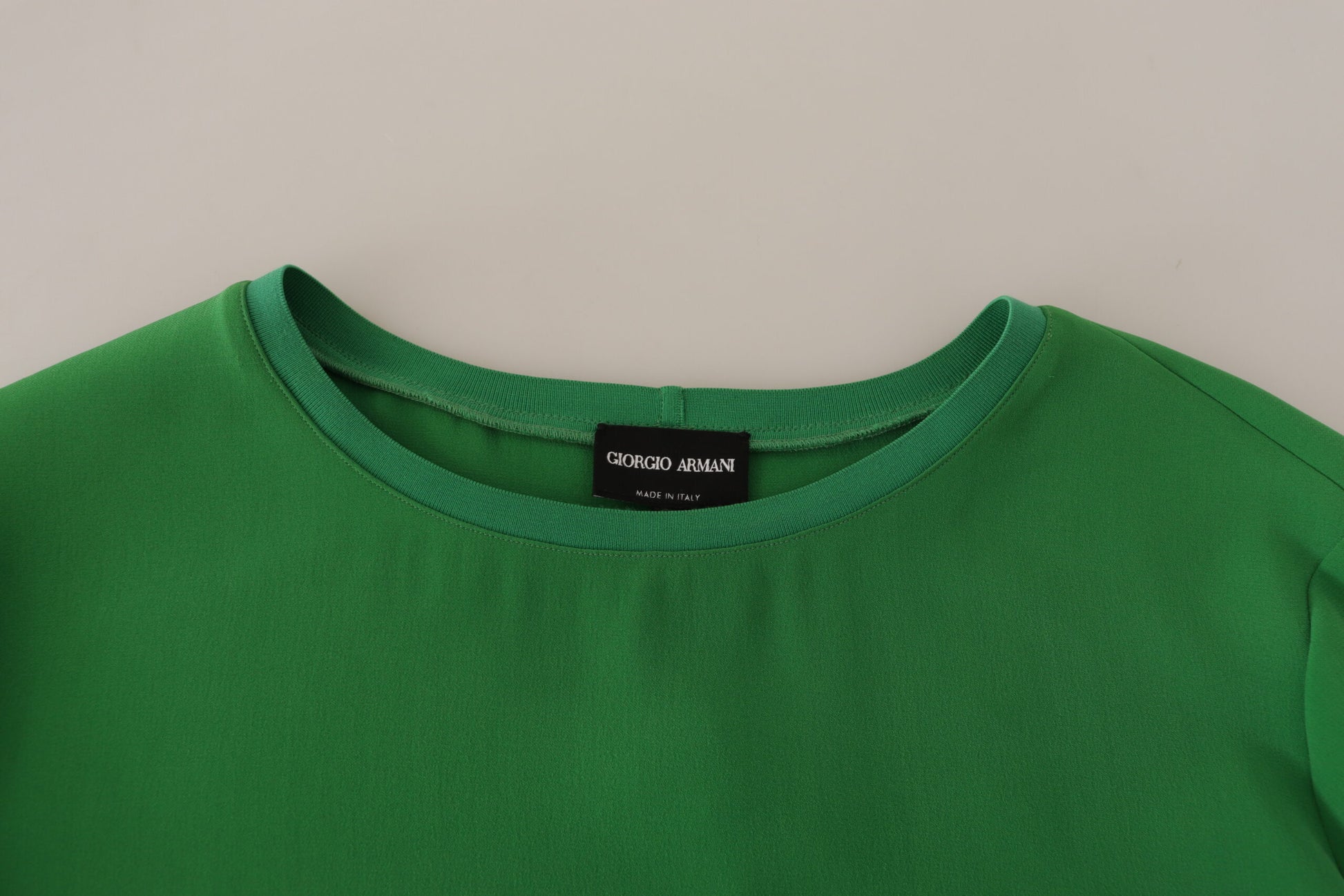Armani Green Silk Long Sleeves Round Neck Sweater - Ginchy