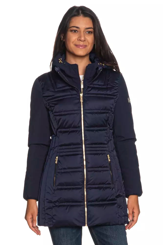 Yes Zee Blue Polyester Women's Jacket - Ginchy