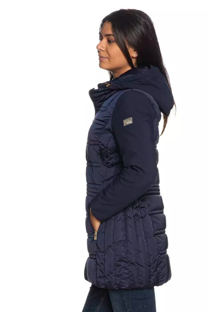 Yes Zee Blue Polyester Women's Jacket - Ginchy