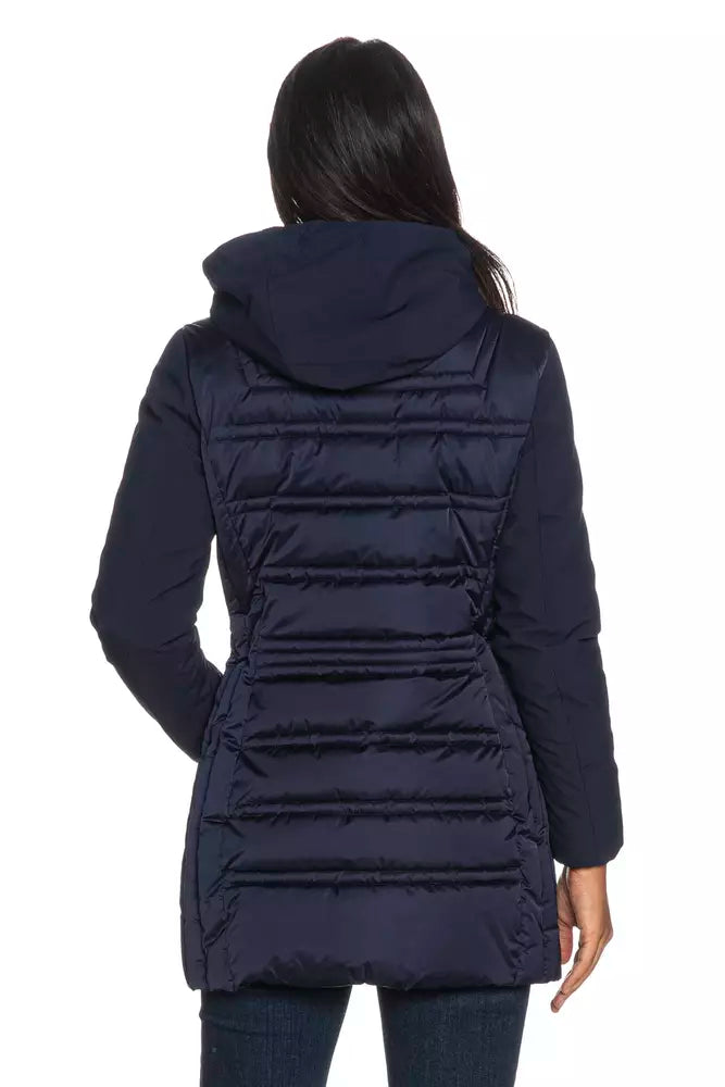 Yes Zee Blue Polyester Women's Jacket - Ginchy