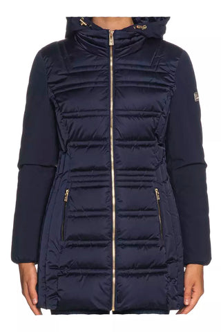 Yes Zee Blue Polyester Women's Jacket - Ginchy