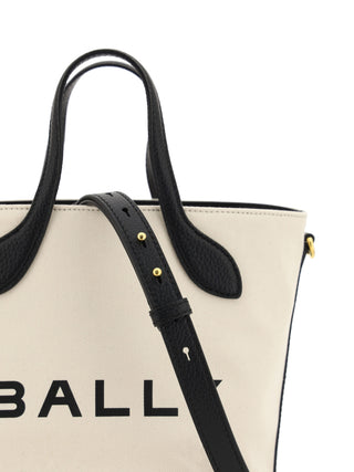 Bally Elegant Monogram Bucket Bag in Black & White - Ginchy