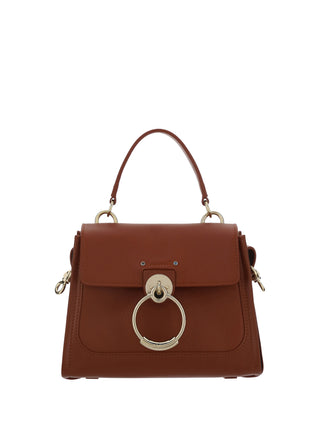 Chloé Elegant Sepia Brown Calfskin Shoulder Handbag - Ginchy