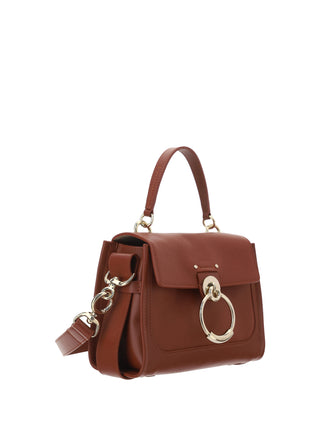 Chloé Elegant Sepia Brown Calfskin Shoulder Handbag - Ginchy