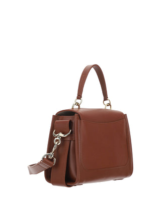 Chloé Elegant Sepia Brown Calfskin Shoulder Handbag - Ginchy