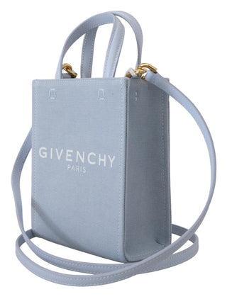 Givenchy Blue Coated Canvas Vertical Cloud Mini Shoulder Bag - Ginchy