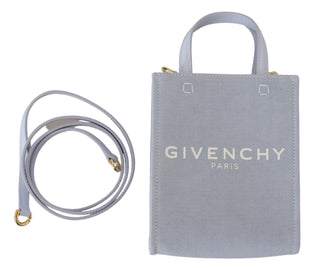 Givenchy Blue Coated Canvas Vertical Cloud Mini Shoulder Bag - Ginchy