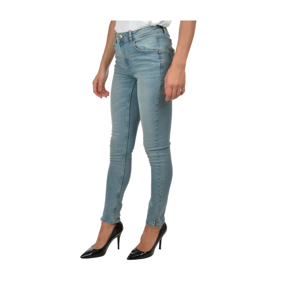Yes Zee Blue Cotton Women's Skinny Jean - Ginchy