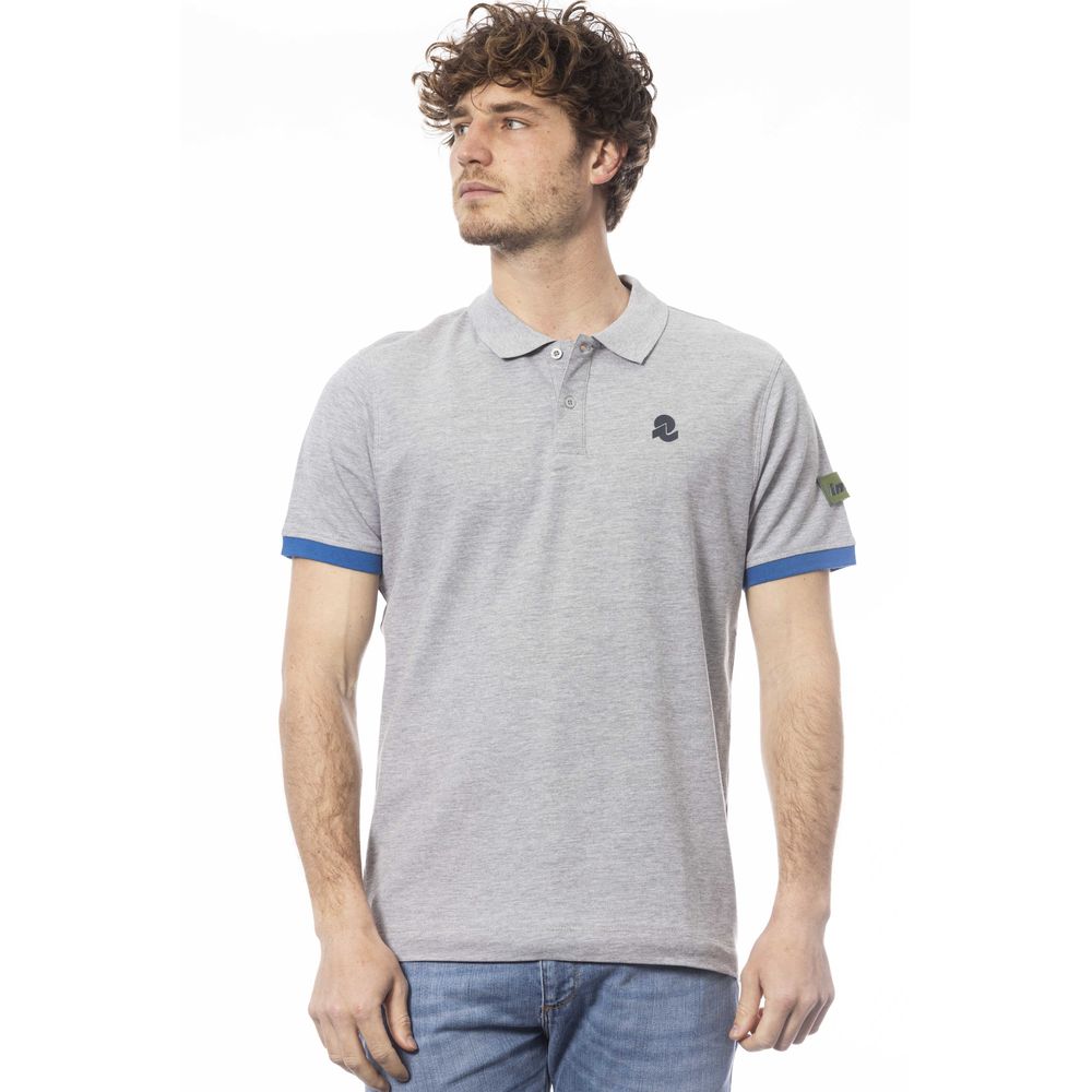 Invicta Gray Cotton Men Polo Shirt - Ginchy