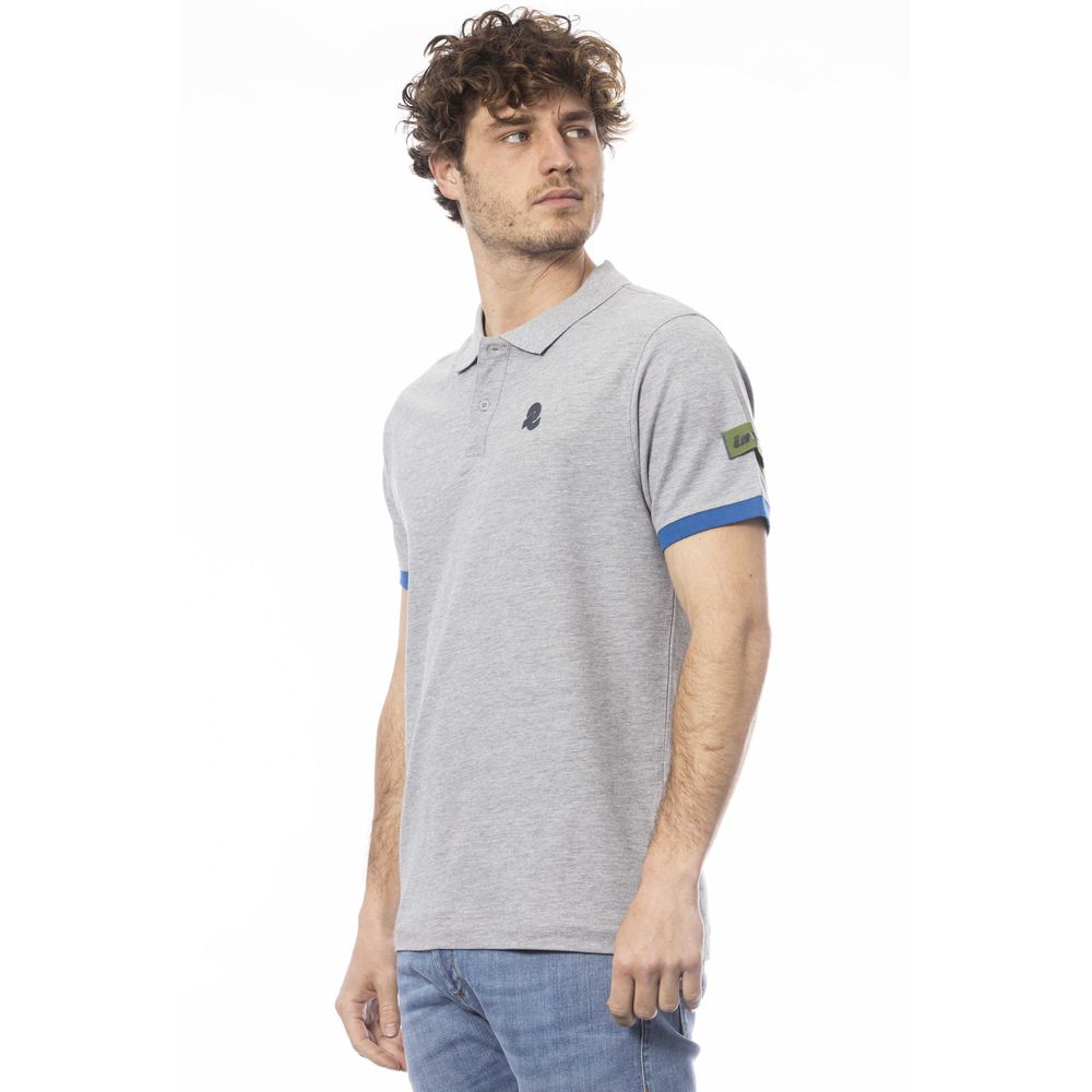 Invicta Gray Cotton Men Polo Shirt - Ginchy