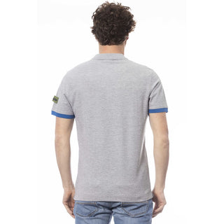 Invicta Gray Cotton Men Polo Shirt - Ginchy