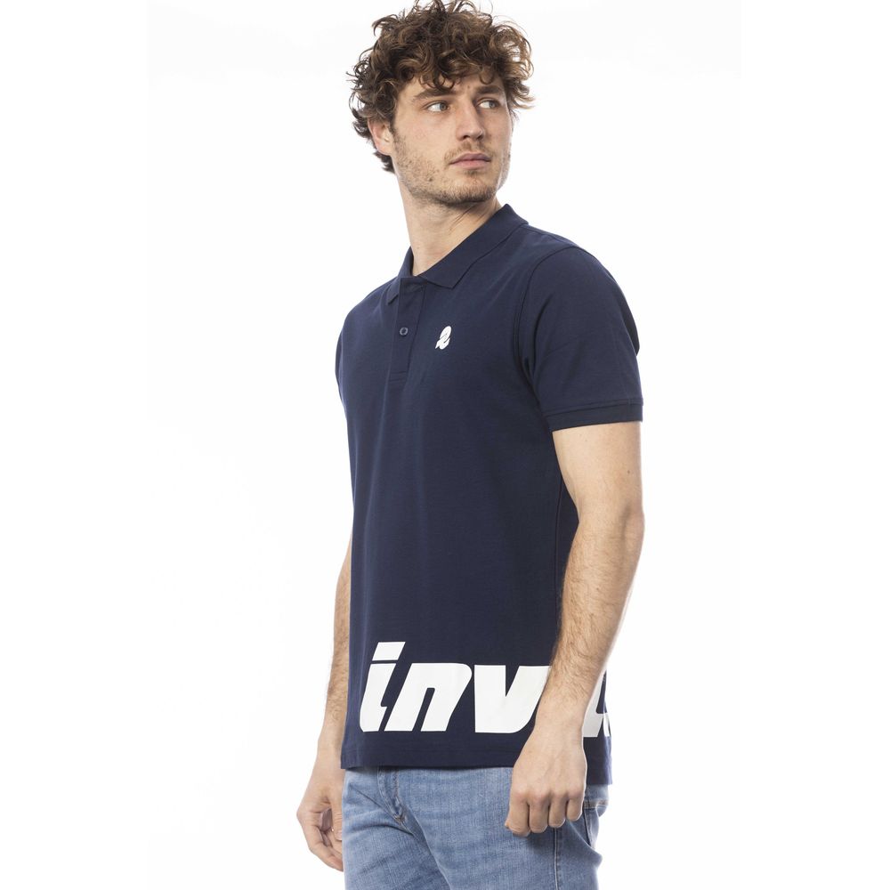 Invicta Blue Cotton Men Polo Shirt - Ginchy