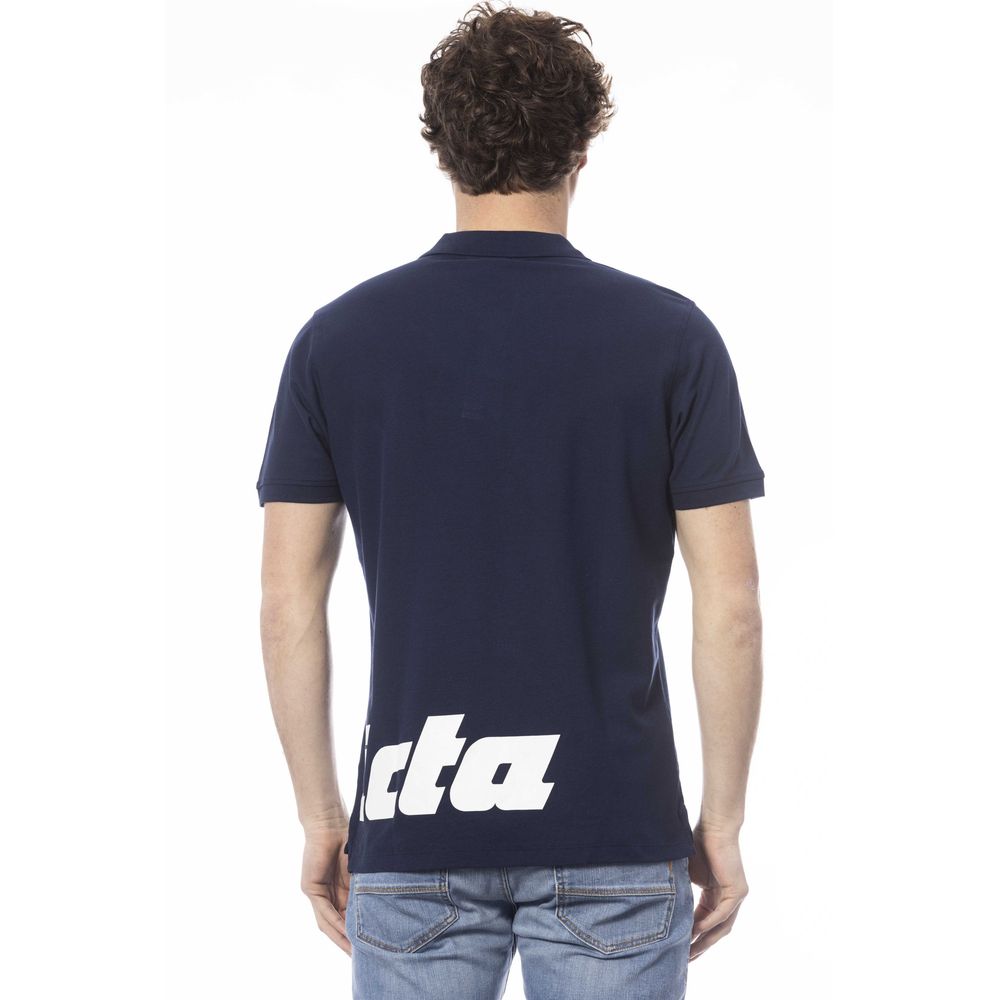 Invicta Blue Cotton Men Polo Shirt - Ginchy
