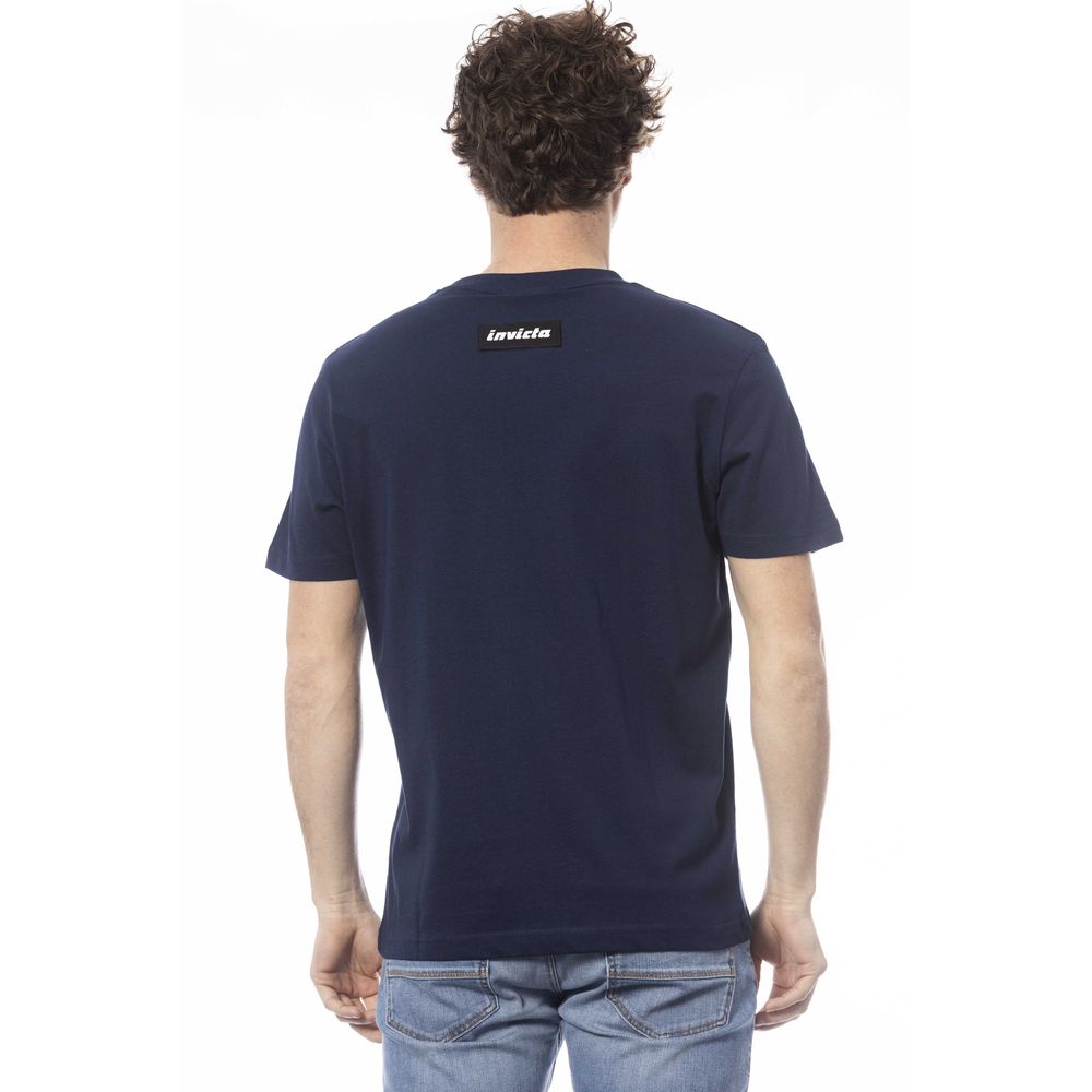 Invicta Blue Cotton Men T-Shirt - Ginchy